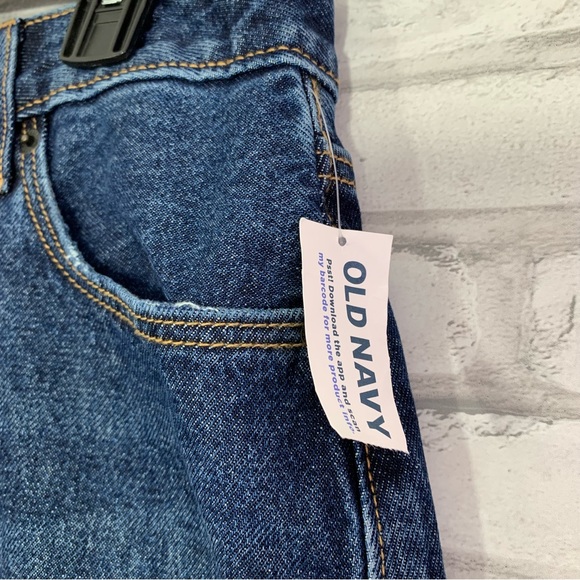 Old Navy Women's Blue High-Waisted Button-Fly Cut-Off Distressed Jean Skirt NWT - Picture 10 of 14